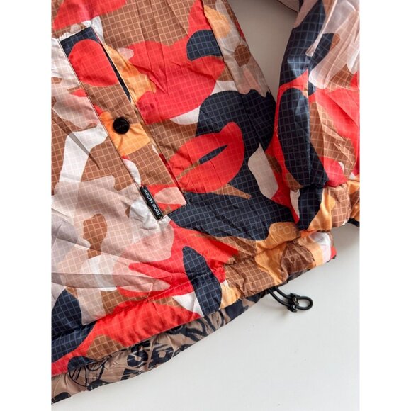 MARC CAIN SPORT TS 12.07 W11 Reversible Floral Camo Printed Puffer Coat, Size S - Picture 12 of 15